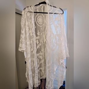 White Lace Shawl from Torrid
